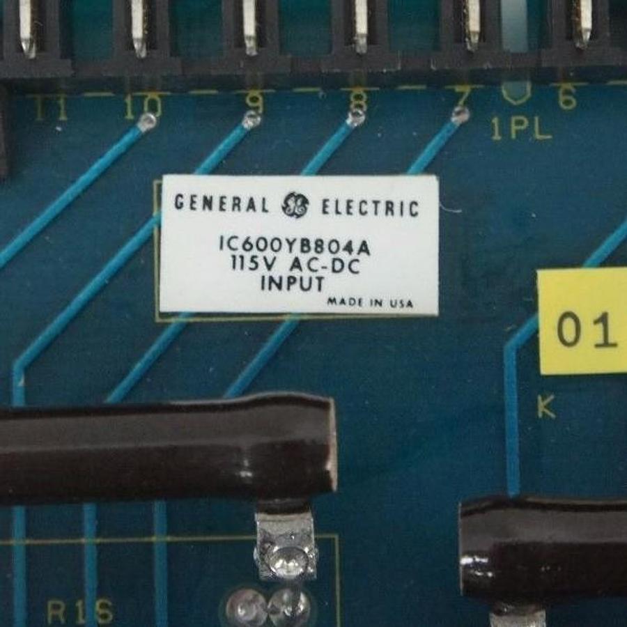 Used NIB GENERAL ELECTRIC IC600YB804A 115 AC-DC INPUT MODULE W/ IC600FP804A FACEPLATE