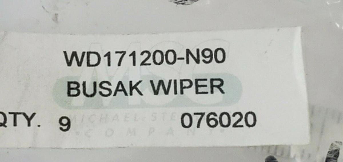 Used NEW MSC WD171500-N90 BUSAK WIPER WD171200-N90, 076020 QTY: 9