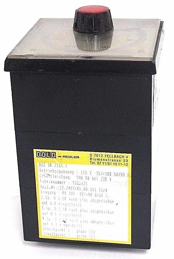Used DOLD REGLER PT100 TEMPERATURE CONTROLLER DIZ 3A 2315.1