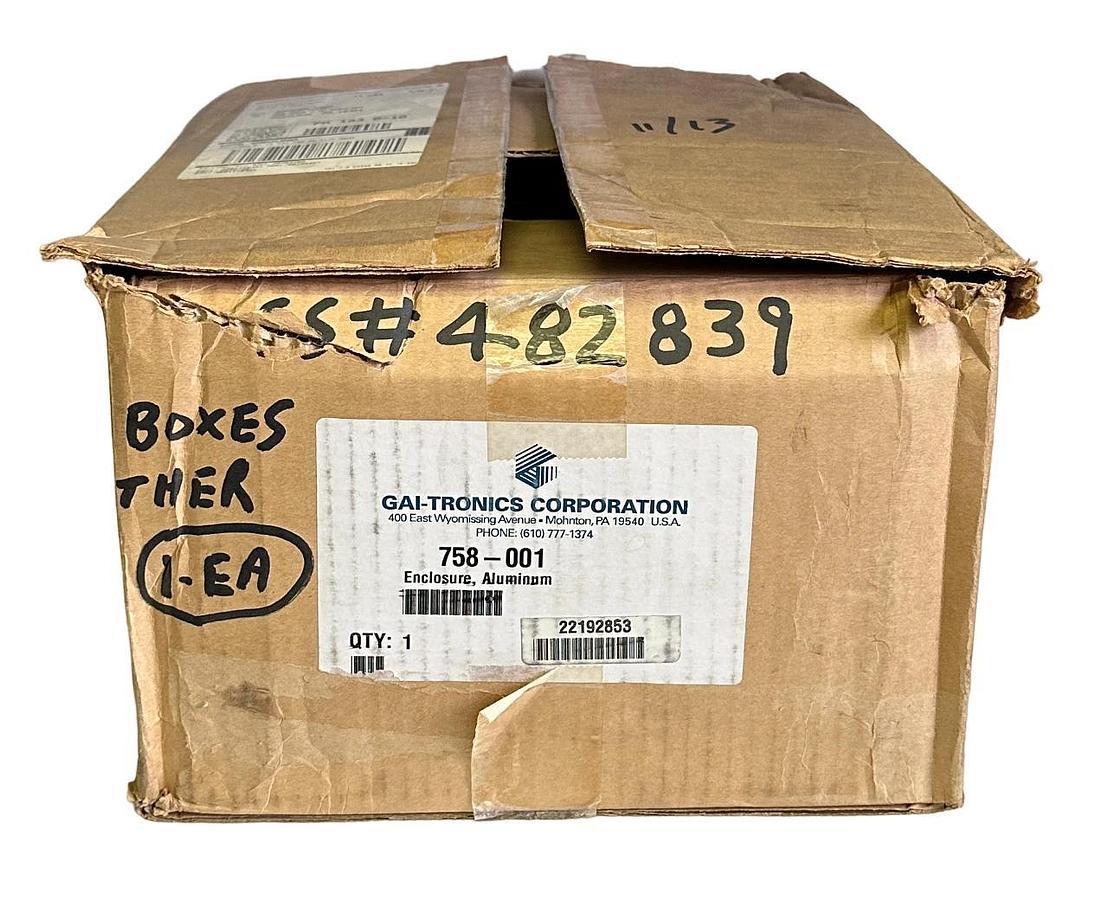 NEW GAI-Tronics 758-001 / 758001 PAGE / PARTY ENCLOSURE NEMA 4X ALUMINUM