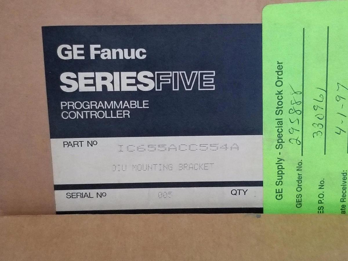 Used NIB GE FANUC SERIES FIVE IC655ACC554A MOUNTING BRACKET