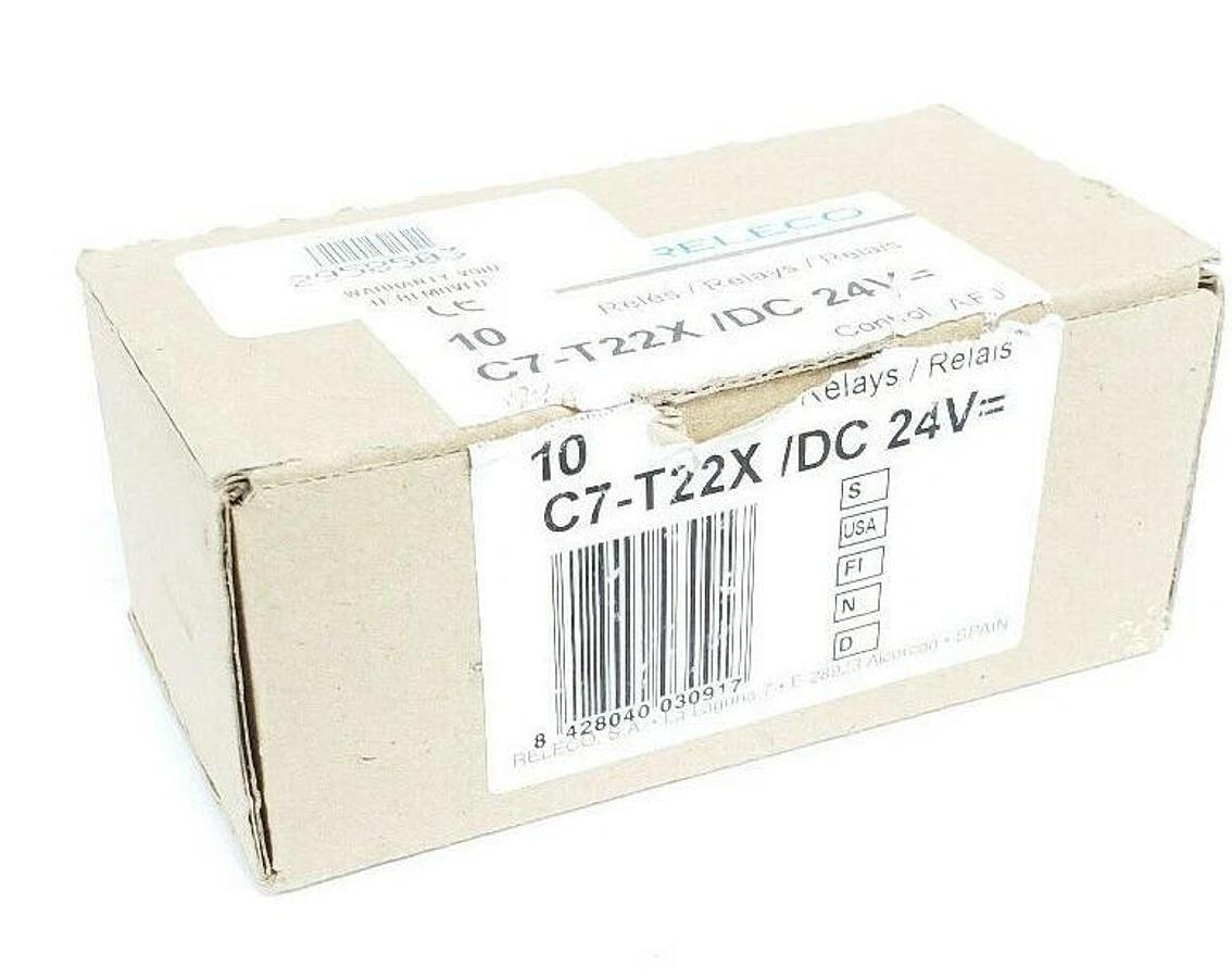LOT OF 4 NEW RELECO C7-T22X RELAYS C7-T22X/DC 24V, C7T22X
