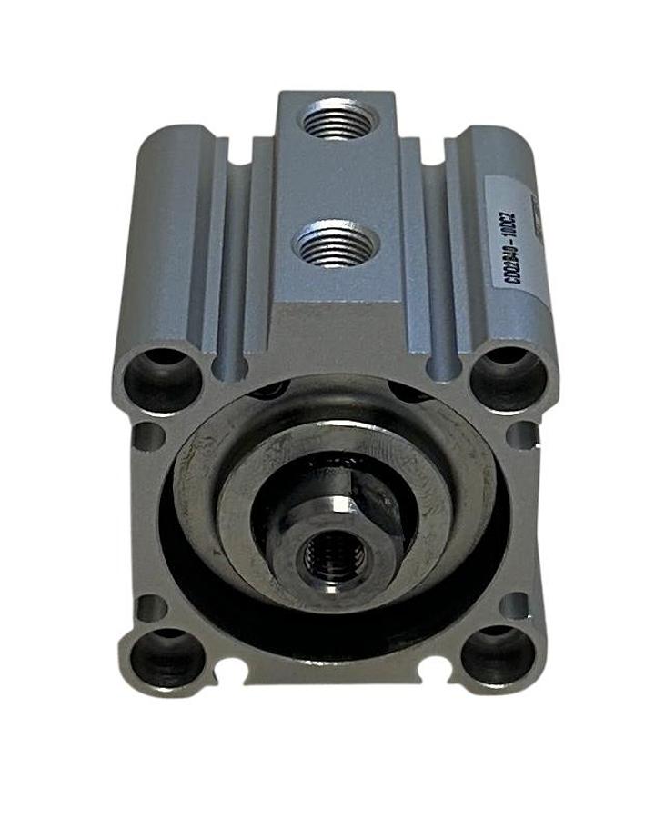 Used SMC CDQ2B40-10DCZ / CDQ2B4010DCZ Compact Pneumatic Cylinder / Double-Acting NSNP
