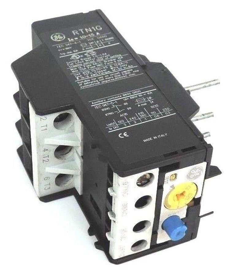 Used GENERAL ELECTRIC RTN1G THERMAL OVERLOAD RELAY 1-1.5AMP
