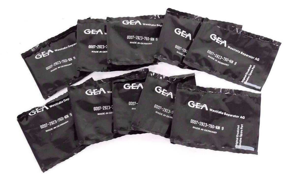 LOT OF 10 NEW GEA WESTFALIA SEPERATOR AG 0007-2923-760-KN 9 GASKET KITS