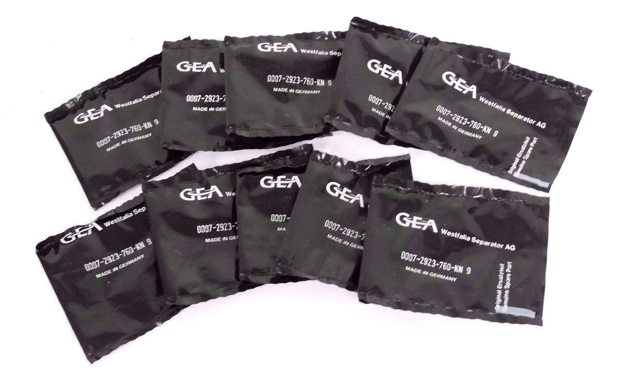 LOT OF 10 NEW GEA WESTFALIA SEPERATOR AG 0007-2923-760-KN 9 GASKET KITS