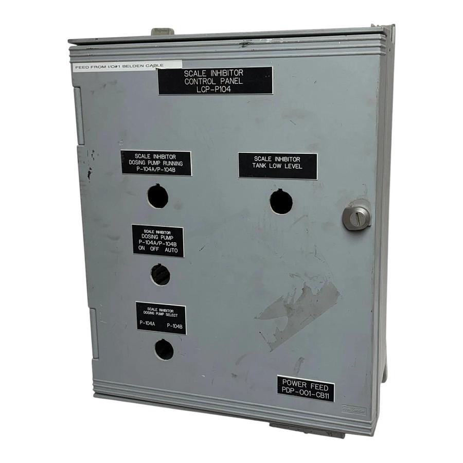 Used Hoffman U-U504020 ULTRX NEMA 4X Fiberglass Control Panel Enclosure