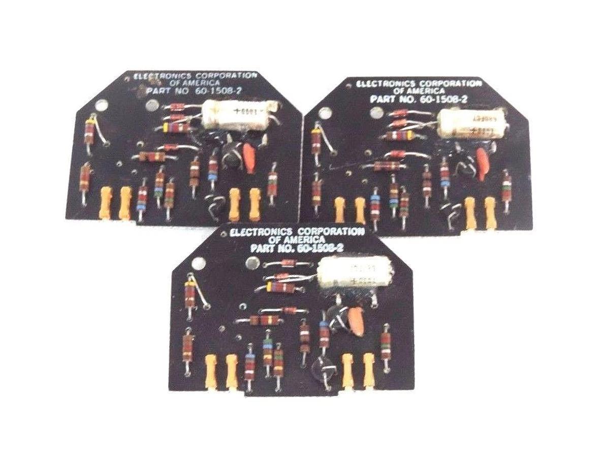 Used LOT OF 3 ELECTRONICS CORPORATION OF AMERICA 60-1508-2 TIMING MODULES 6015082