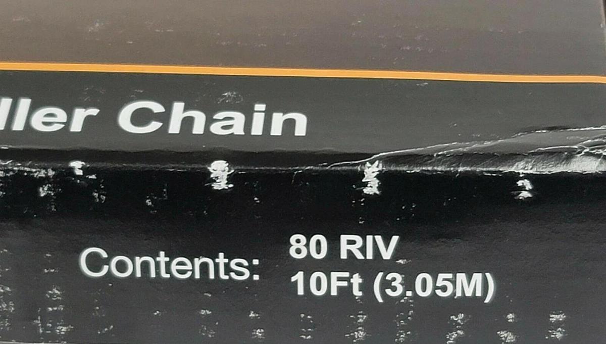 Used NIB SENQCIA HI-MAX PRECISION ROLLER CHAIN 80 RIV 10FT (3.05M)