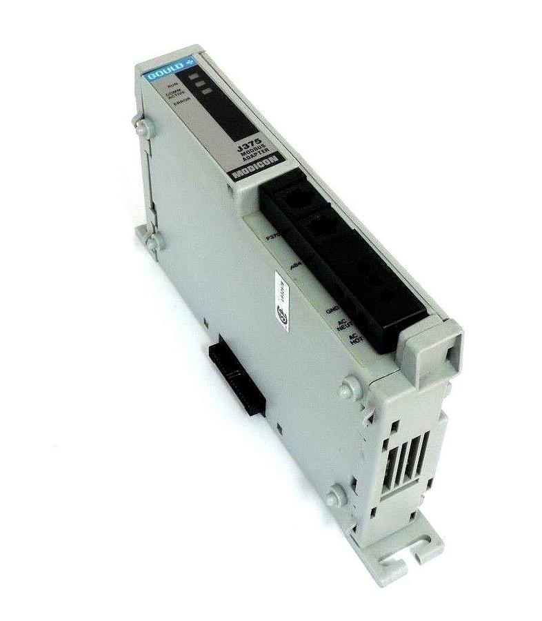 Used GOULD MODICON AS-J375-010 MODBUS ADAPTER REV. C 115VAC 60HZ ASJ375010