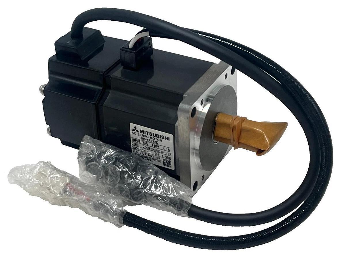 MITSUBISHI HC-KFS23K AC Servo Motor 200W 3000 RPM 3-Phase MELSERVO J3 Series