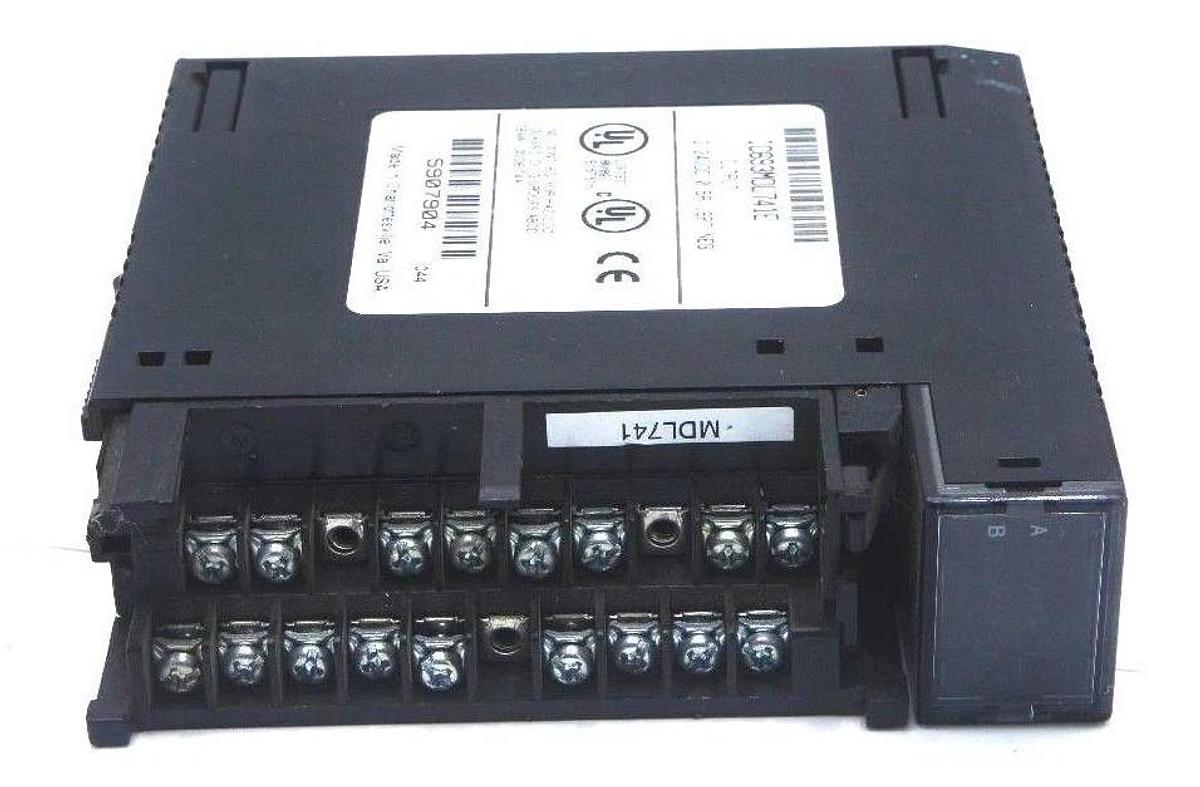 Used LOT OF 2 GE FANUC IC693MDL741E OUTPUT MODULES 12/24VDC, 0.5A, 16PT NEG