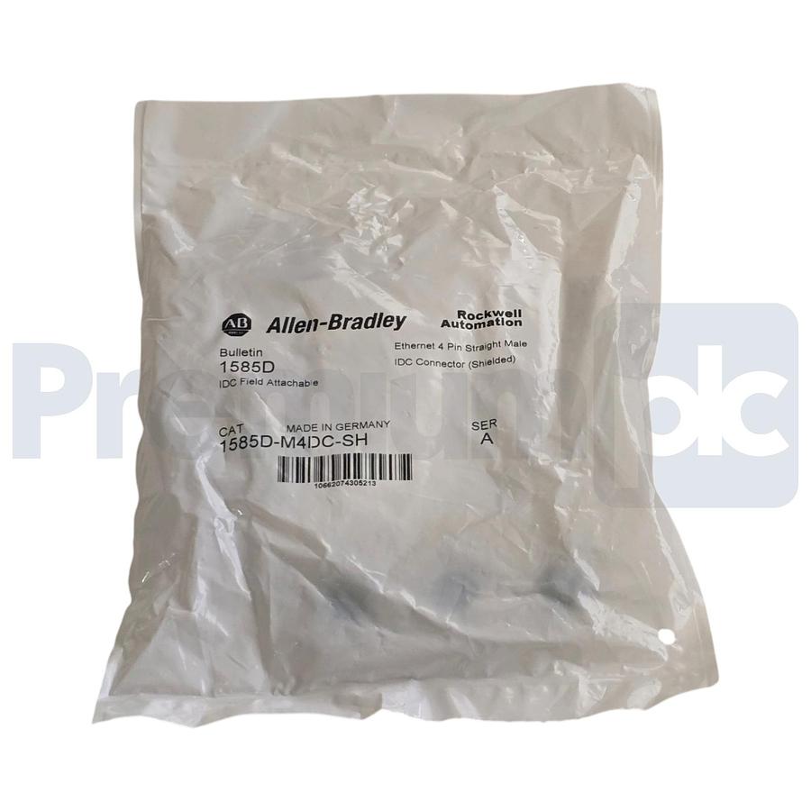 Allen Bradley 1585D-M4DC-SH /A Ethernet 4-Pin Male M12 IDC Shielded Connector