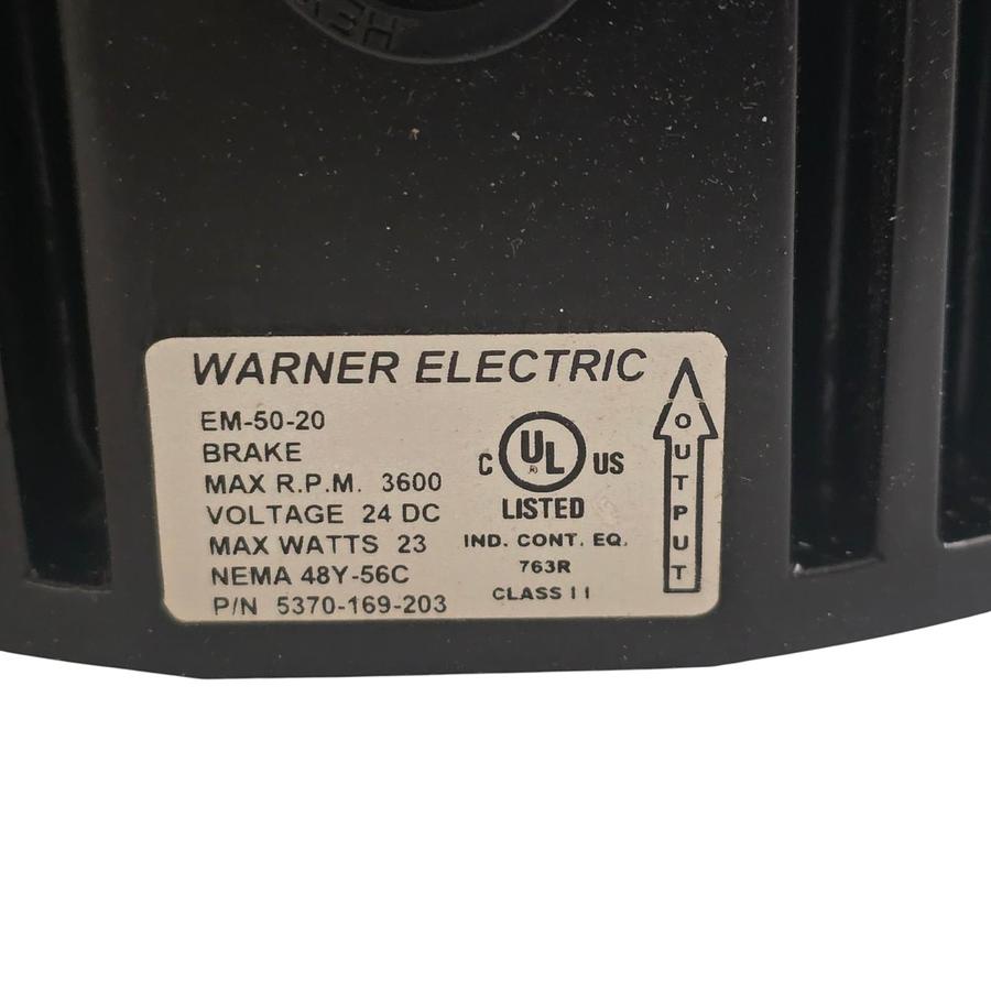 Used Warner Electric 5370-169-203 | EM-50-20 Gen2 Electro Module Brake 24V 48Y/56C
