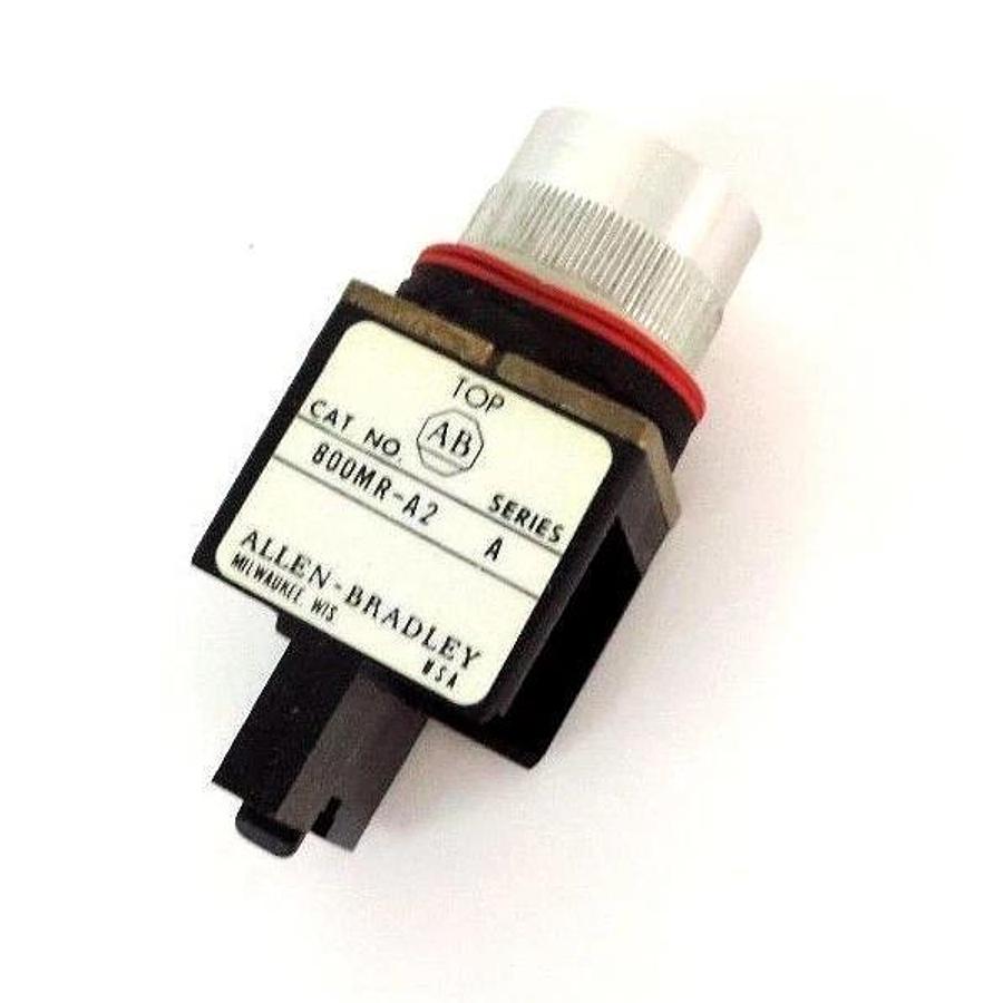 NEW ALLEN BRADLEY 800MR-A2 FLUSH HEAD PUSHBUTTON SER. A, 800MRA2