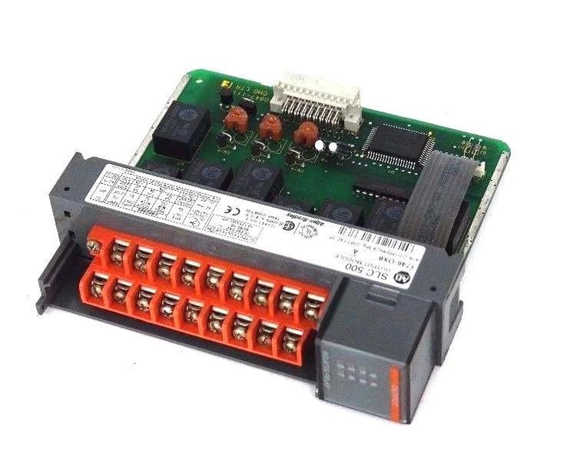 Used LOT OF 6 ALLEN BRADLEY SLC 500 1746-OX8 OUTPUT MODULES SER A 1746OX8