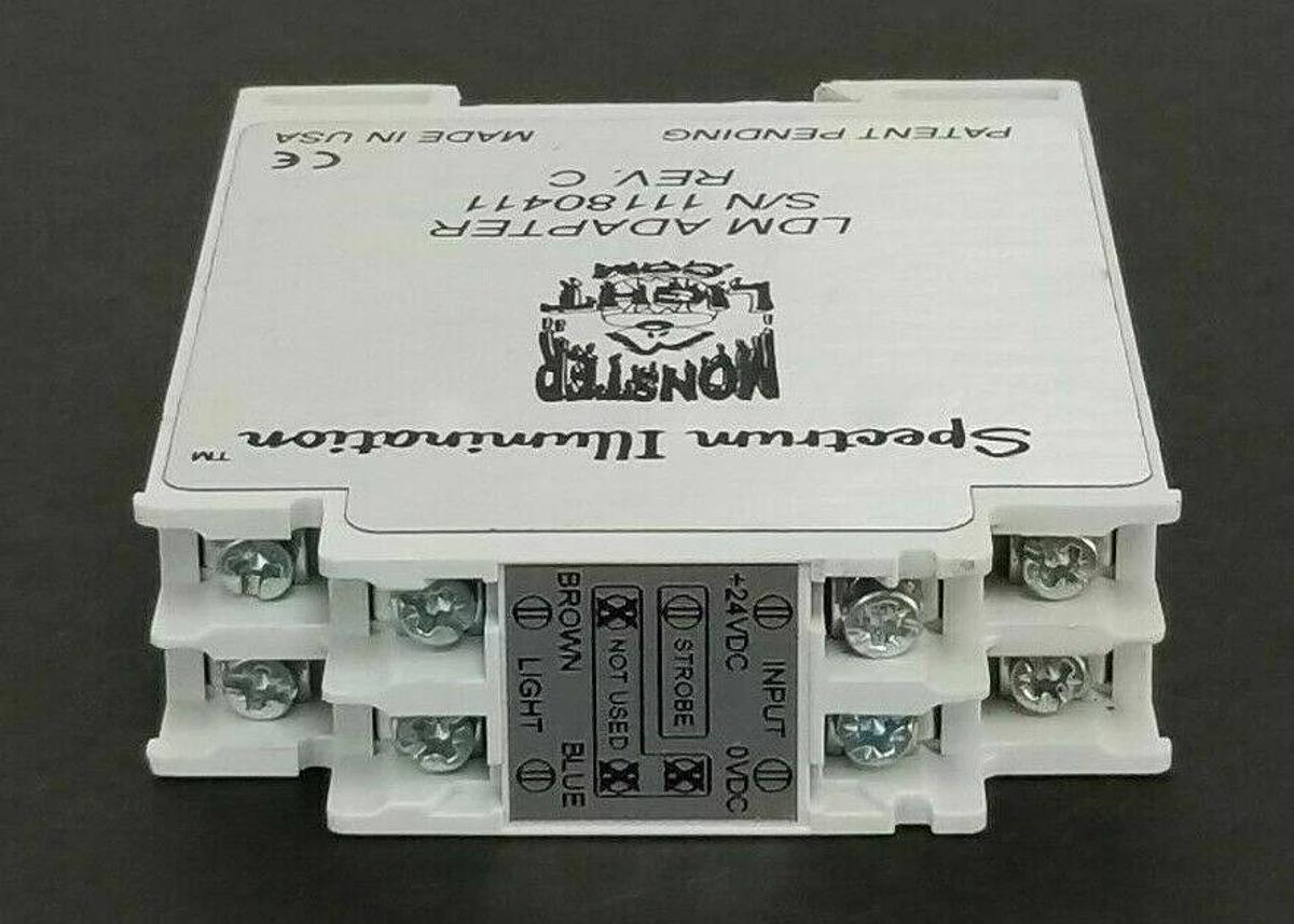 Used SPECTRUM ILLUMINATION LDM ADAPTER REV. C, 24VDC, 1A