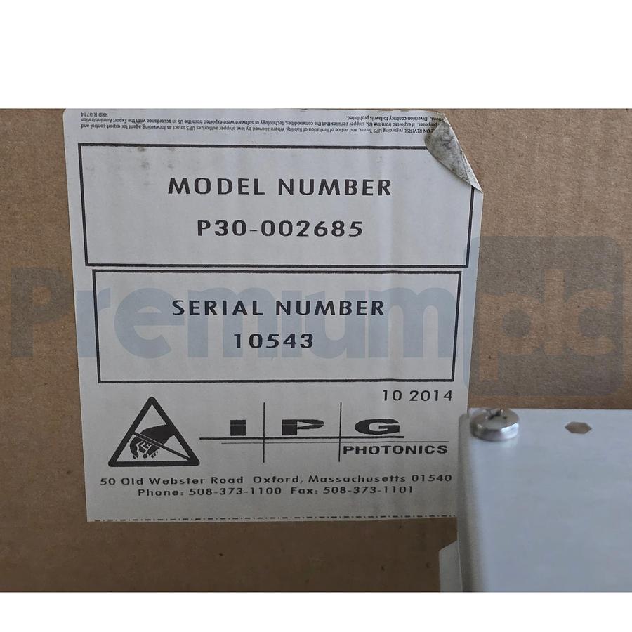 Used IPG Photonics P30-002685 Fiber Laser Module 2X Beam Switch P30-001226 Controller