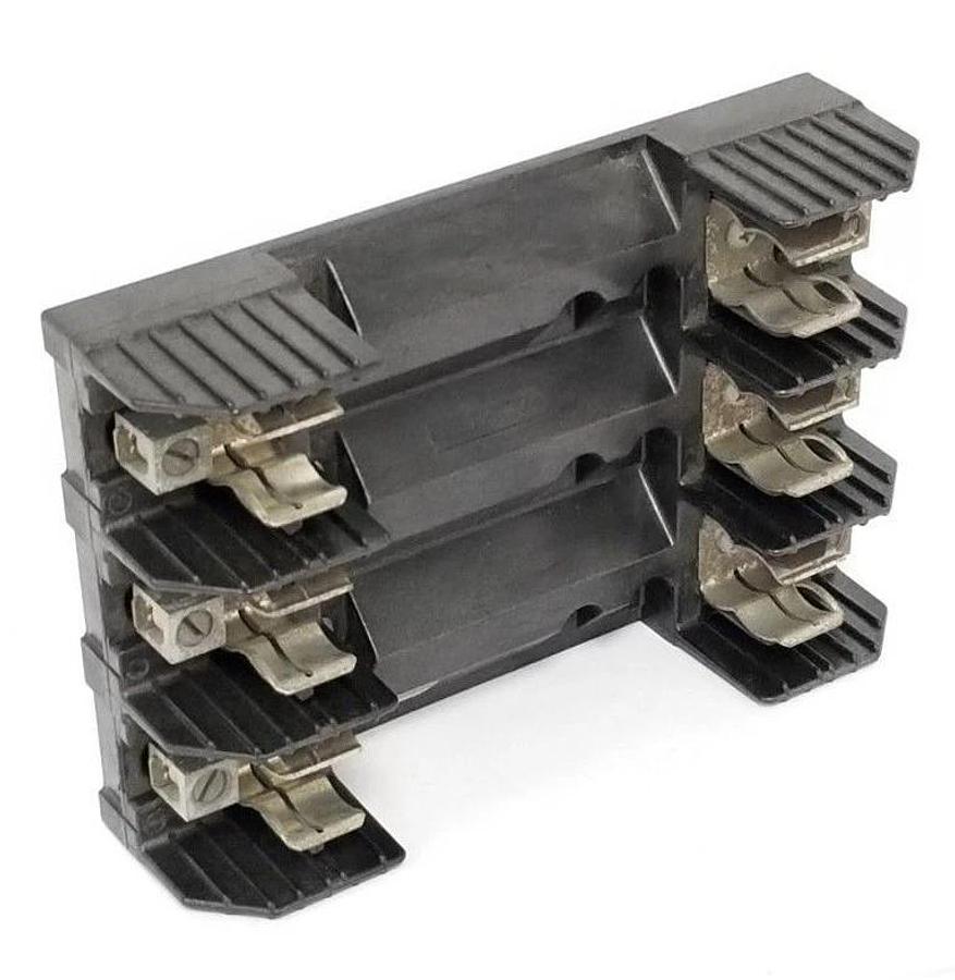 Used BUSS R60060-3CR FUSE HOLDER 600V, 60A, 3P, R600603CR