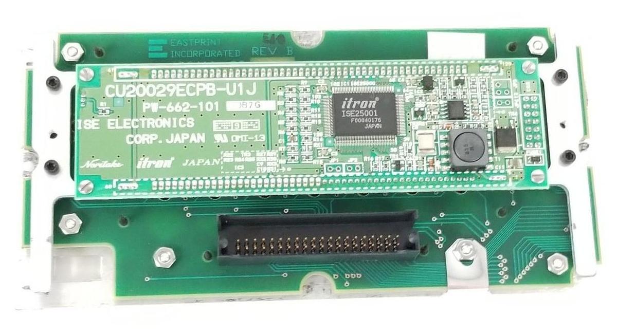 Used EASTPRINT / MENSOR 10811A-60 DISPLAY BOARD REV. B W/ CU20029ECPB-U1J DISPLAY