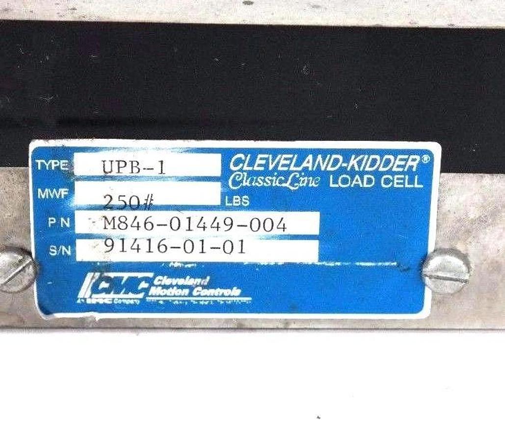 Used CLEVELAND-KIDDER M846-01449-004 UPB-1 LOAD CELL 250LBS