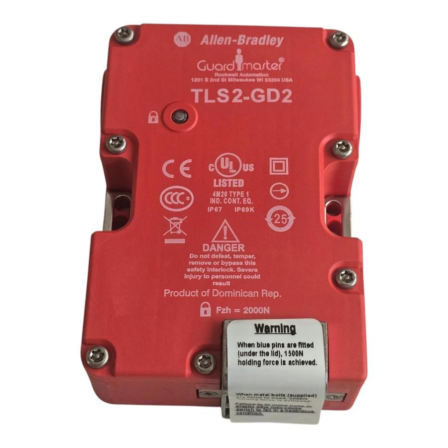 Used Surplus Allen Bradley 440G-T27177 /E Guardmaster TLS2-GD Safety Switch 24V AC/DC