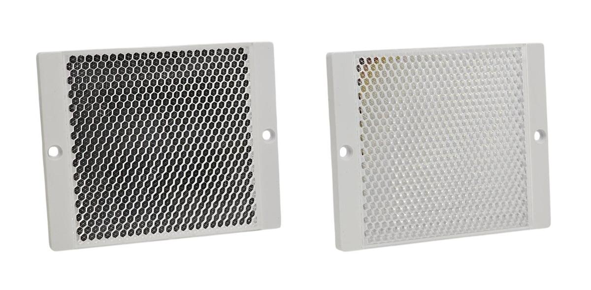 LOT OF 2 NEW LEUZE TKS 100X100 REFLECTORS RECTANGULAR ADHESIVE 96 MM X 96 MM