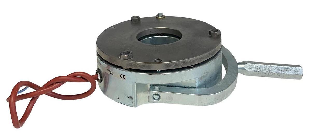 Used WARNER ELECTRIC 212094248 / 593130-1 ELECTROMAGNETIC BRAKE U=207VDC P=61.8W USNP