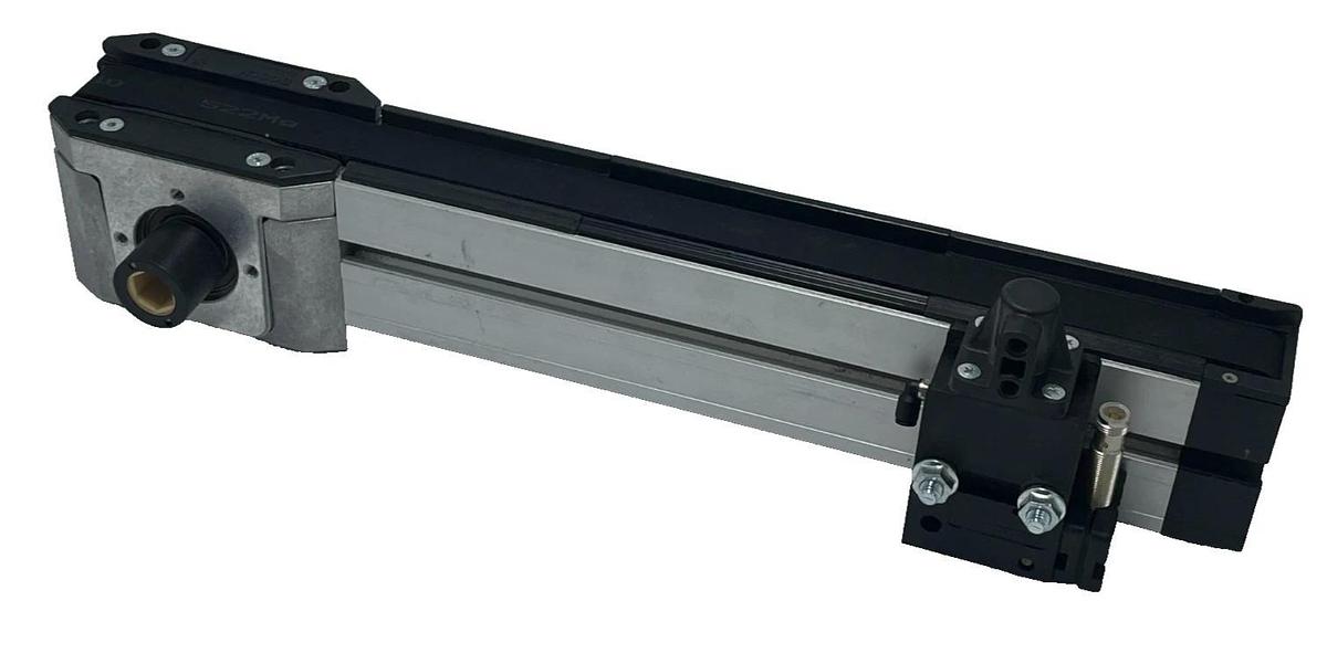 Used BOSCH REXROTH 3842518043 Single Track Belt Conveyor,Stop Gate & BALUFF SENSOR