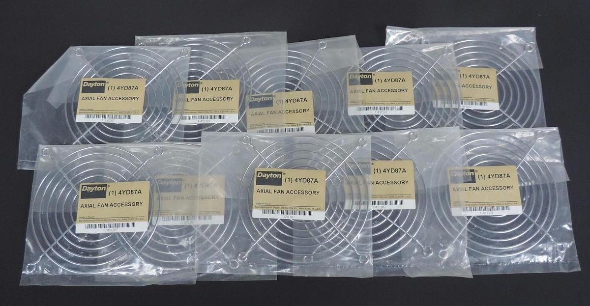 Used LOT OF 10 NEW DAYTON 4YD87A AXIAL FAN ACCESSORYS