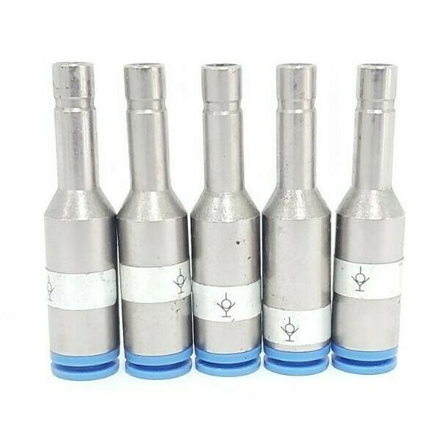 Used LOT OF 5 NEW SMC KCJ08-99 KC SELF SEAL FITTINGS KCB27, 8MM (5/16")