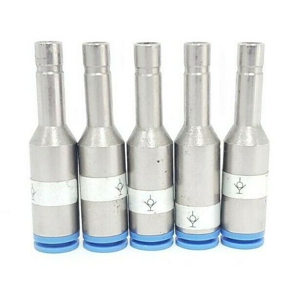 Used LOT OF 5 NEW SMC KCJ08-99 KC SELF SEAL FITTINGS KCB27, 8MM (5/16")