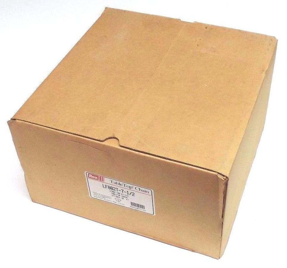 Used NIB REXNORD LF882T-7-1/2 TABLE TOP CHAIN 10FT LENGTH 7-1/2" WIDTH 1-1/2" PITCH