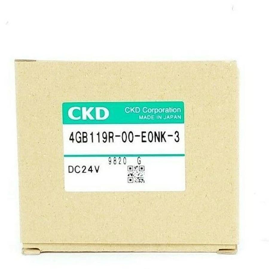 Used NIB CKD 4GB119R-00-E0NK-3 VALVE DC24V, 4GB119R00E0NK3
