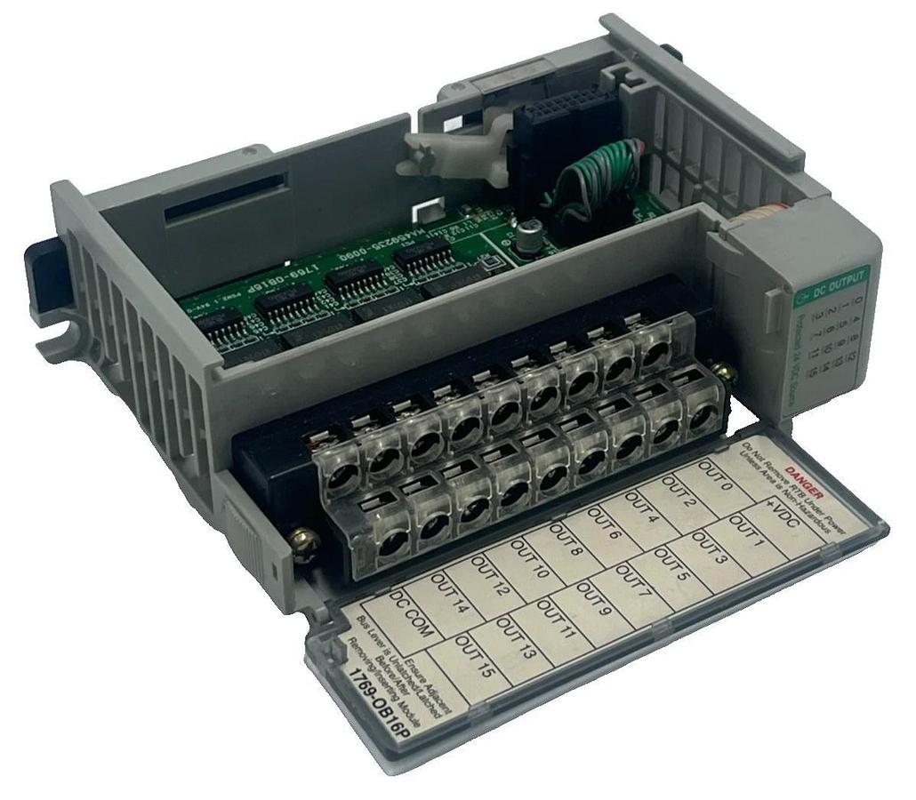 Used ALLEN BRADLEY 1769-OB16P SER B 16 Pt 24VDC POSITIVE LOGIC Output Module