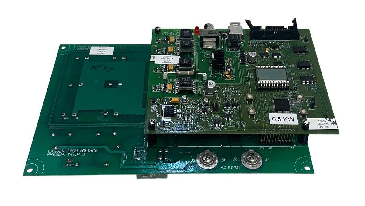 Used PILLAR TECHNOLOGIES CB6787-1 / AB6788-1A POWER BOARD P6000 OEM PLR80 USNP