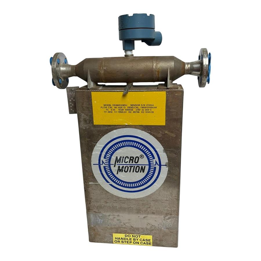 Used Micro Motion DS100S128SU Coriolis Mass Flow Sensor 1" 2250 PSI Used