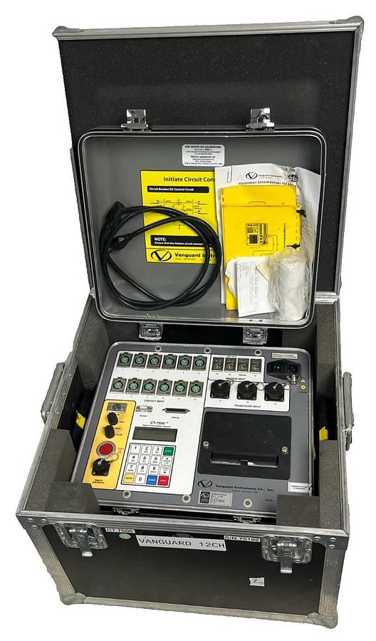 Refurbished Vanguard Instruments CT-7500 Digital Circuit Breaker Analyzer EHV 12-Ch REPAIRED