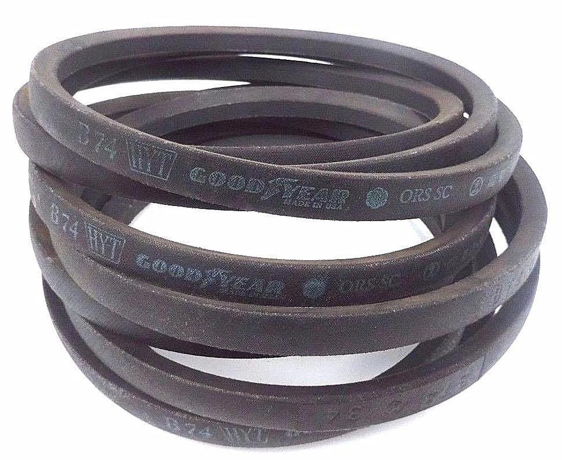 Used LOT OF 3 NEW GOODYEAR B74 HY-T ORS/SC V-BELTS 5/8IN WIDE 77IN LONG