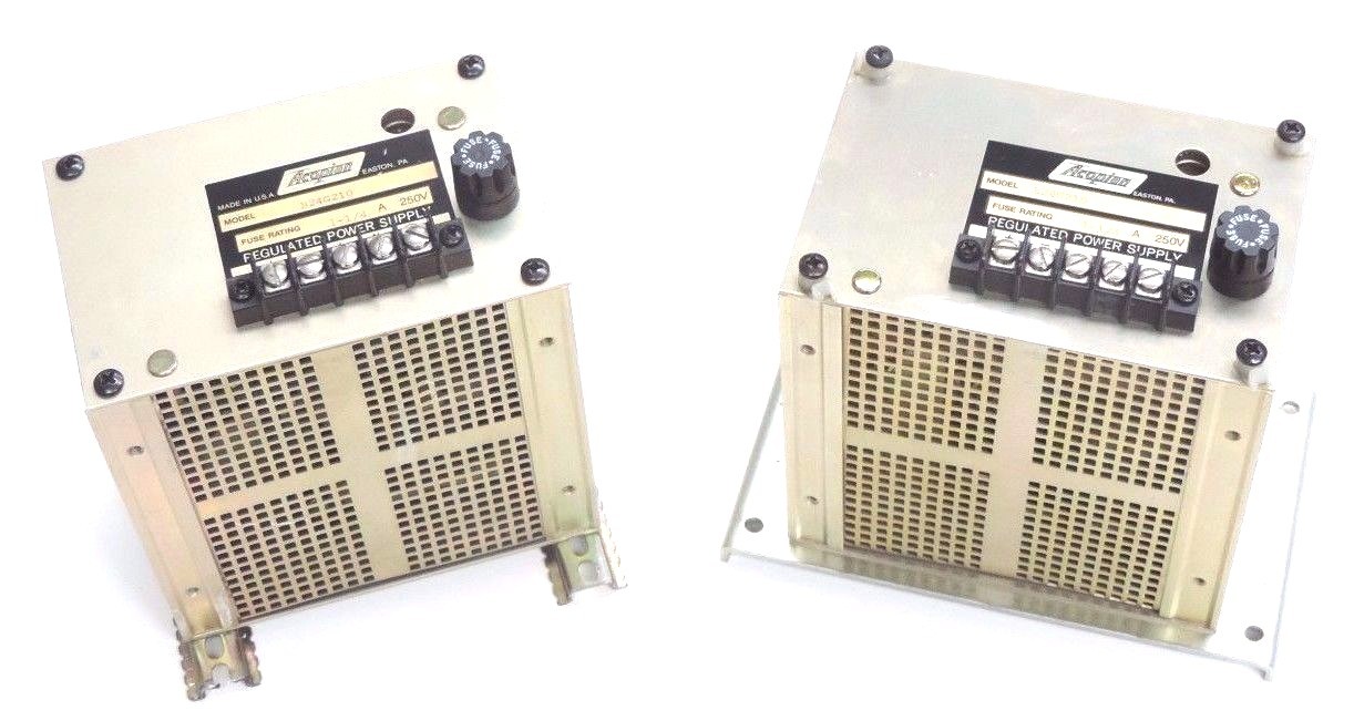 Used LOT OF 2 ACOPIAN B24G210 REGULATED POWER SUPPLIES 1-1/4A  250V