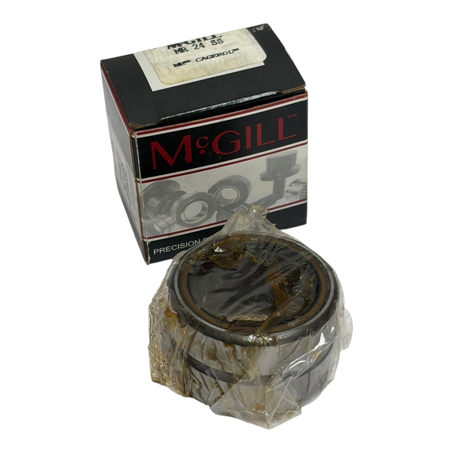 Used McGill MR 24 SS Cagerol Needle Roller Bearing 1.5" Bore 2-1/16" OD New