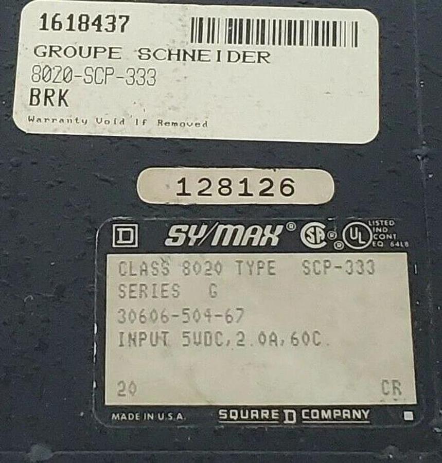 Used SY/MAX 8020-SCP-333 COVER SERIES C MODEL 300 PROCESSOR HOUSING