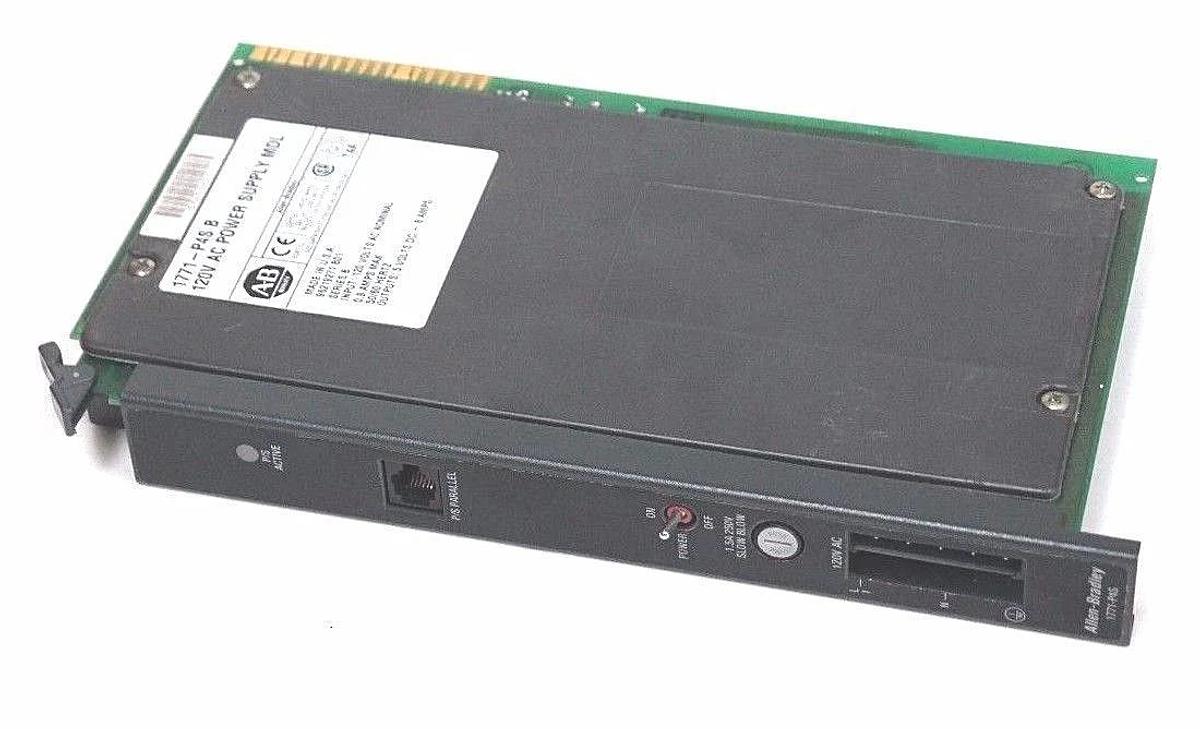 Used ALLEN BRADLEY 1771-P4S/B POWER SUPPLY MODULE SER B, P/N 96219271 B01, 1771P4SB