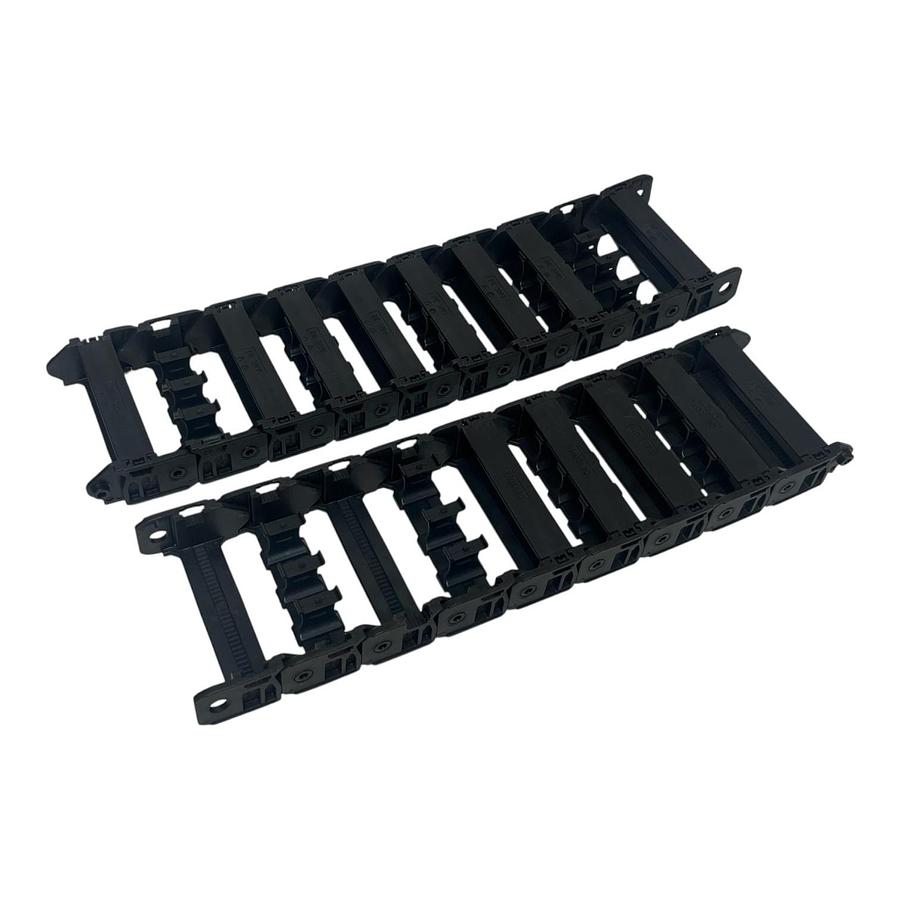 Used Murrplastik DE 3005 Cable Drag Chain Track 19 Sections MP 32.1 Crossbars