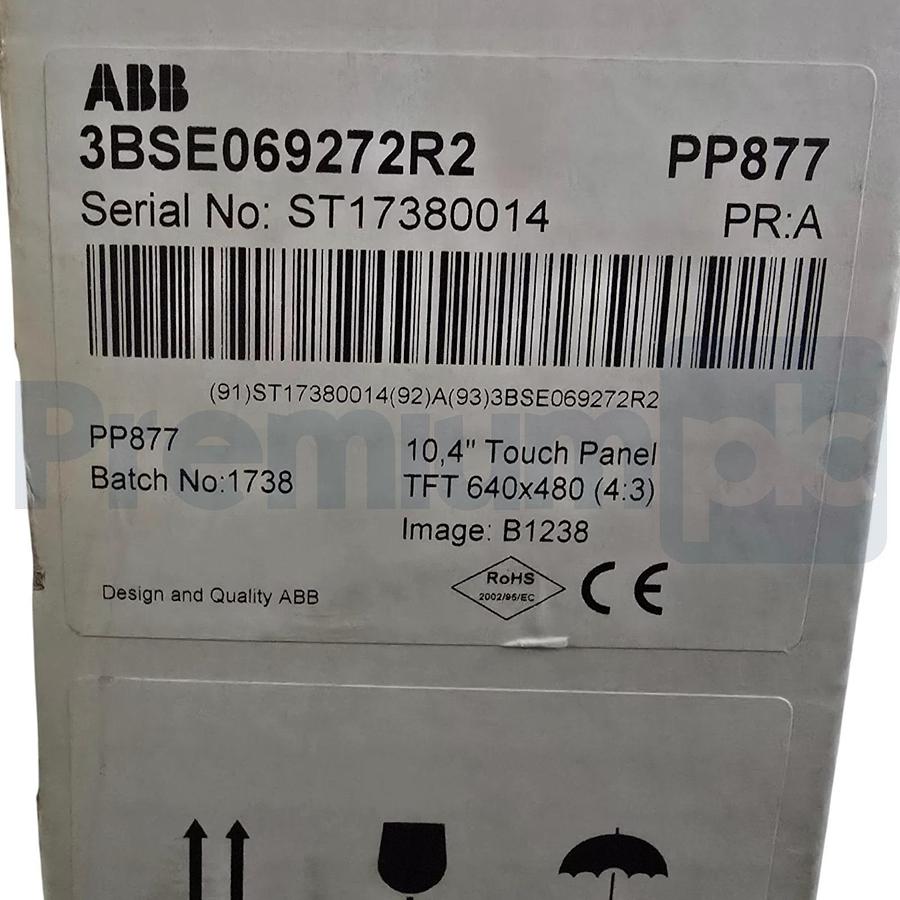 ABB PP877 | 3BSE069272R2 Panel 800 10.4" TOUCH PANEL HMI TFT 640X480 24VDC NSMP