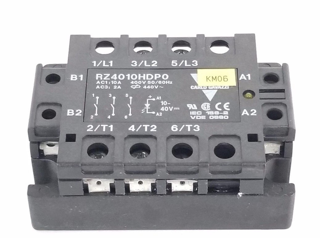 Used CARLO GAVAZZI RZ4010HDP0 SOLID STATE RELAY 10A, 400V