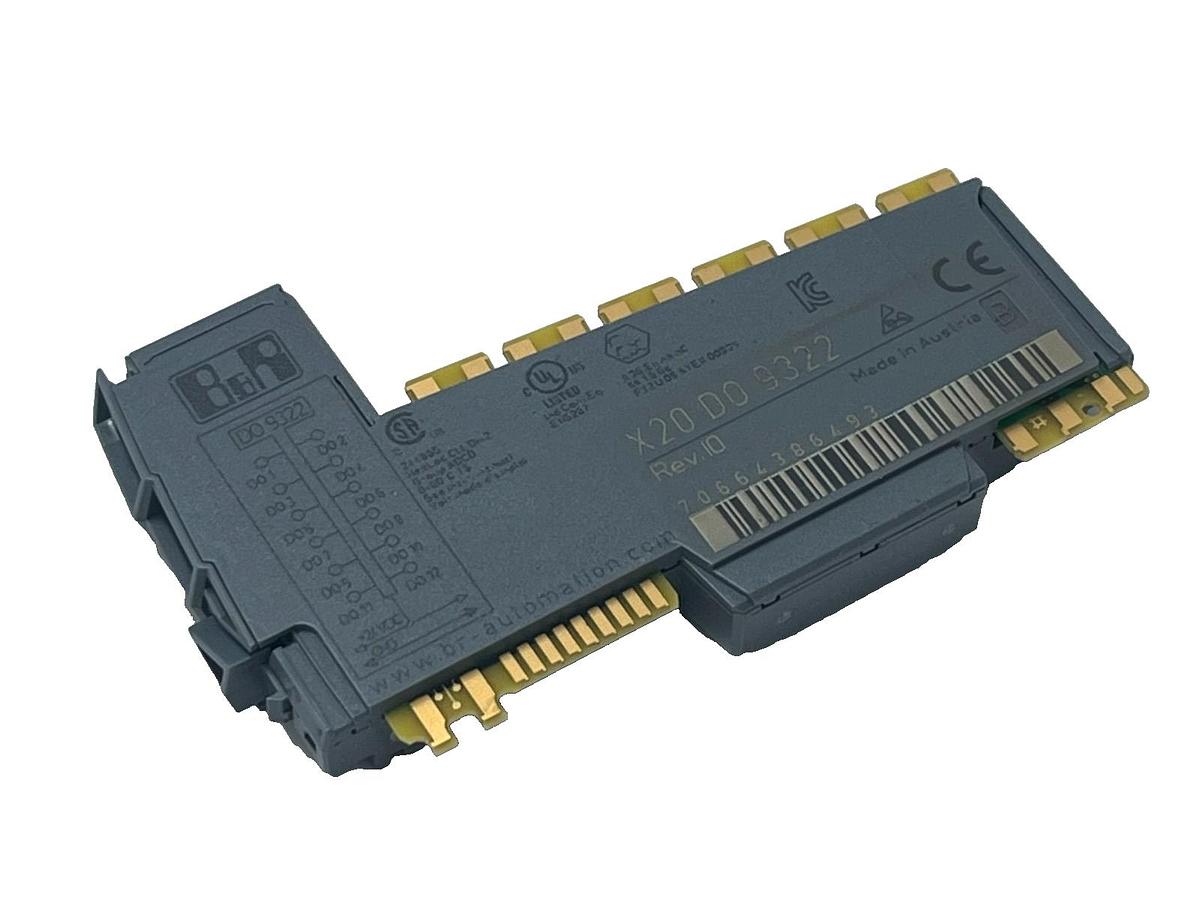 Used B&R X20DO9322 Digital Output Module 12-Channel 24VDC 0.5A Source X20 System