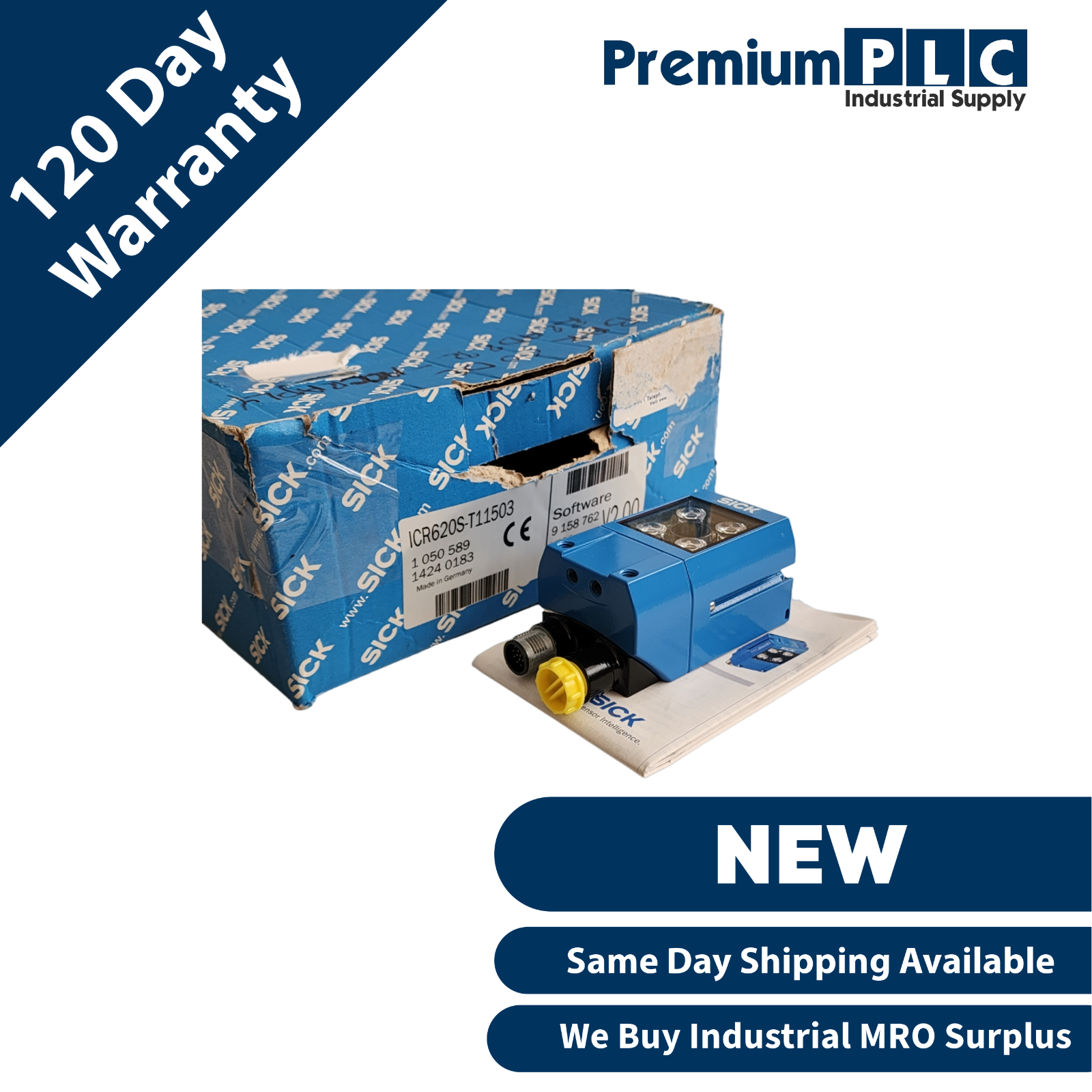 Used SICK ICR620S-T11503 PROFESSIONAL LECTOR 620 IMAGE-BASED CODE READER 1050589 NSMP
