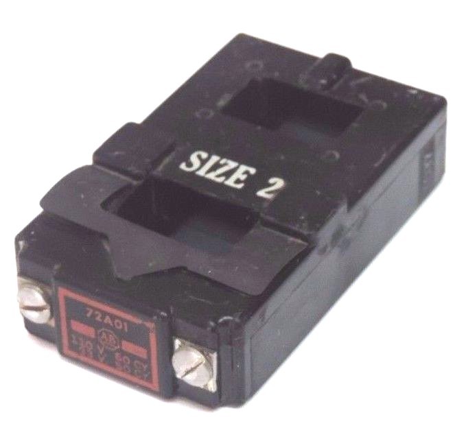 Used ALLEN BRADLEY 72A01 COIL 110V. 60 CY. 93V. 50 CY.