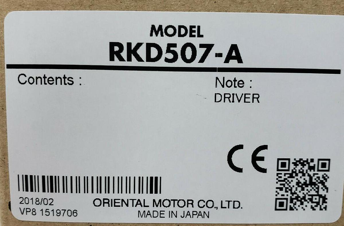 NIB ORIENTAL MOTOR RK543AA-P50 MICROSTEPPER KIT RKD507-A / PK543AW-P50
